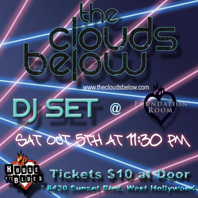 The Clouds Below oct 5 2013 dj set flyer